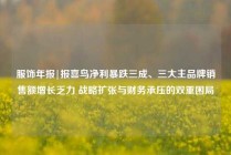 服饰年报|报喜鸟净利暴跌三成、三大主品牌销售额增长乏力 战略扩张与财务承压的双重困局