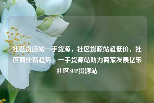 社区货源站一手货源，社区货源站超低价	，社区商业新趋势，一手货源站助力商家发展亿乐社区SUP货源站  第1张
