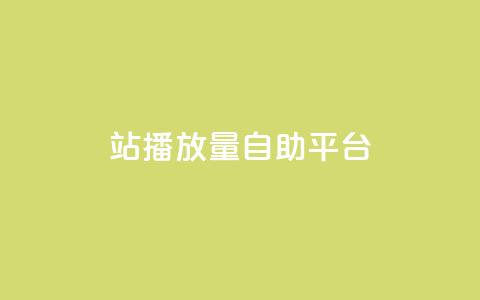 b站播放量自助平台 - 提升B站视频浏览量的自助服务平台!  第1张